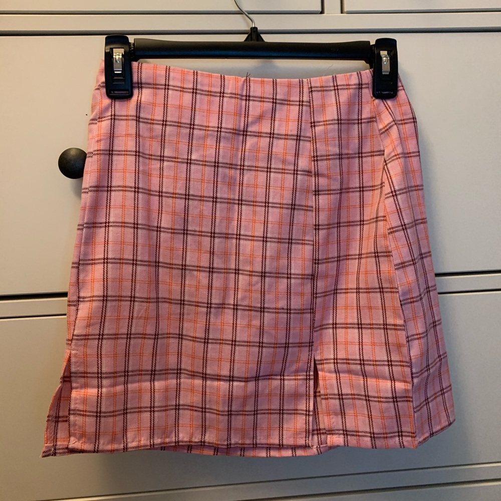 plaid skirt